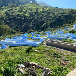A cemetery on the hill above Chefchouen