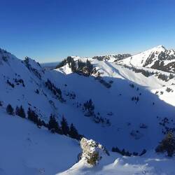 Der Blick in den Kessel - von hier geht der Weg zurück