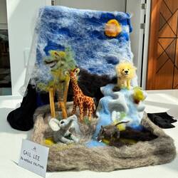 African Sagari in felt by Gail