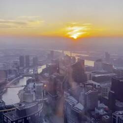 Sonnenuntergang über Melbourne 🌅