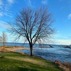 View from our Blind River motel