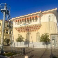 Das historische Gebäude der Nationalbank in Preveza