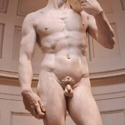 Le célèbre David de Michelangelo