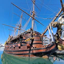 Originalschiff aus dem Film "Piraten" von Roman Polanski