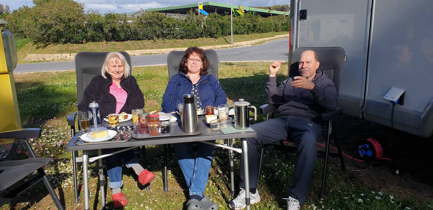 Camping außerhalb von Rom