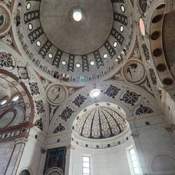 Ceiling work and the dome of Santa Maria delle Grazie