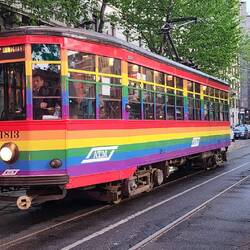 There are heaps of these old trams, each decorated differently, all across the city