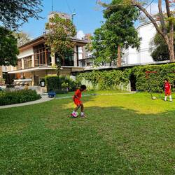 Privater Fußballtrainer für die beiden Jungs