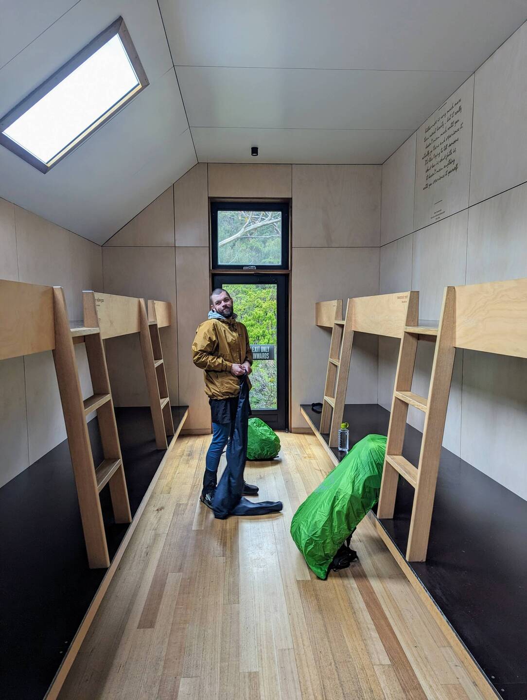 Two straight wall bunks, IDIOTS