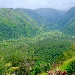 Von dort Blick in das Pololu Valley (bereits seit den 40er Jahren unbewohnt)