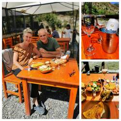 Mittagessen mit Bier im Eiskühler