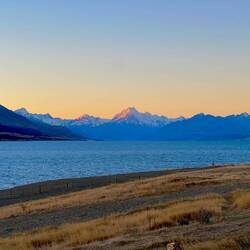 Mt Cook bei Sonnenuntergang 🌄