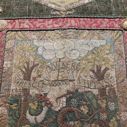 Close up of the Oxburgh Hanging; needlework by Mary, Queen of Scots, and Bess of Hardwick