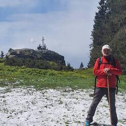 Vor der Burgruine Wildstein!
