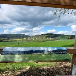 Ganz neue Sitzgelegenheit mit Erklärungen was man sieht!