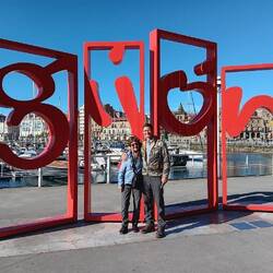 The Gijon city sign near our hotel