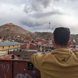 Cerro Rico von der Hostelterasse