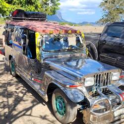 Our airport transfer, the classiest vehicle around...