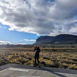 Helipads are great spots for laying like a lizard, and occasionally stretching