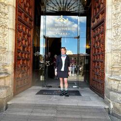 Treated ourselves to a few nights at The Parador, converted hospital that once treated pilgrims