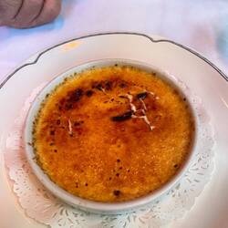 Creme brulee of course.