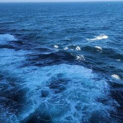 Cool Atlantic Ocean as We Sail North