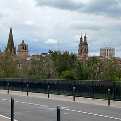 Climbed a hill and there was Logrono