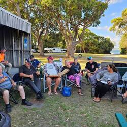 Campers at Pizza night