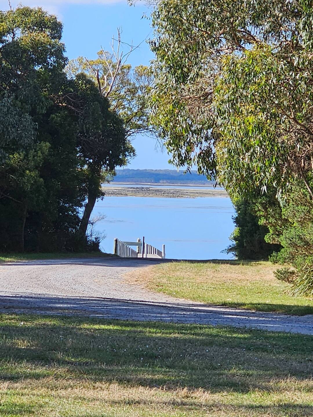 Looking down towards Montague Boat ramp