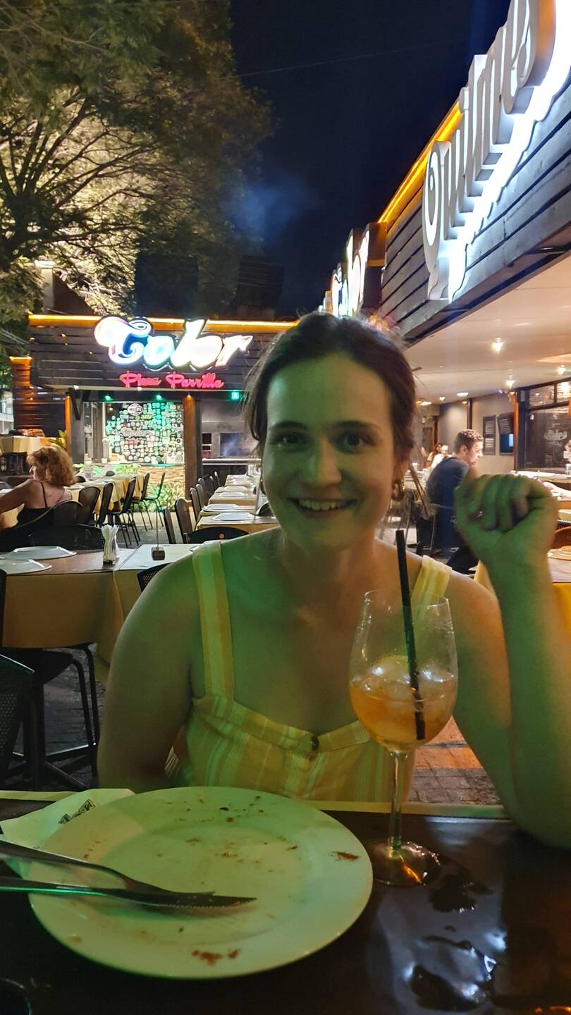 Um den Schreck bei der Ankunft zu verdauen gibt es einen kleinen Piña Colada 🍹