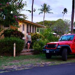 Unser Cottage und unser Jeep für die nächsten Tage