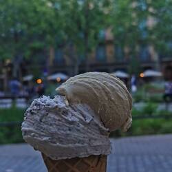 Platano de Canarias con chokolate y avanella