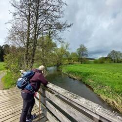 Mehrfach geht's über die Schwarzach!