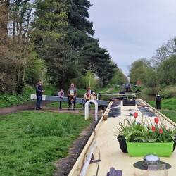 Quick rest while the lock fills