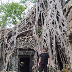 Und schließlich sind wir noch im Tempel Ta Prohm gewesen