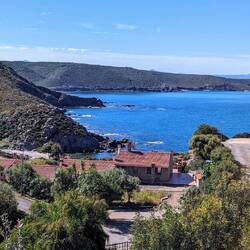 View on to Costa Verde hills from the hotel