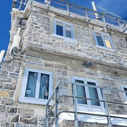 Reasearch station at top