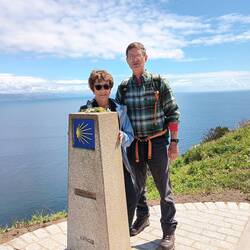 Mile zero at Cape Finisterre for one of the many Caminos a Santiago