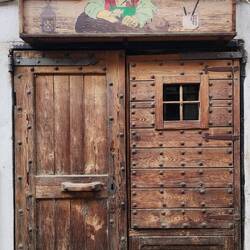 Geppetto making Pinocchio