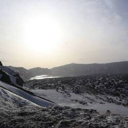 In der Ferne der Kratersee Nemrut Gölü