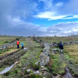 A cold and boggy bit, with Alex + girlfriend from Normandy, and Anne