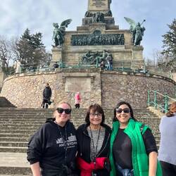 I thought I would die climbing up those grapevines.  Thank goodness I had Dana's arm most of the way