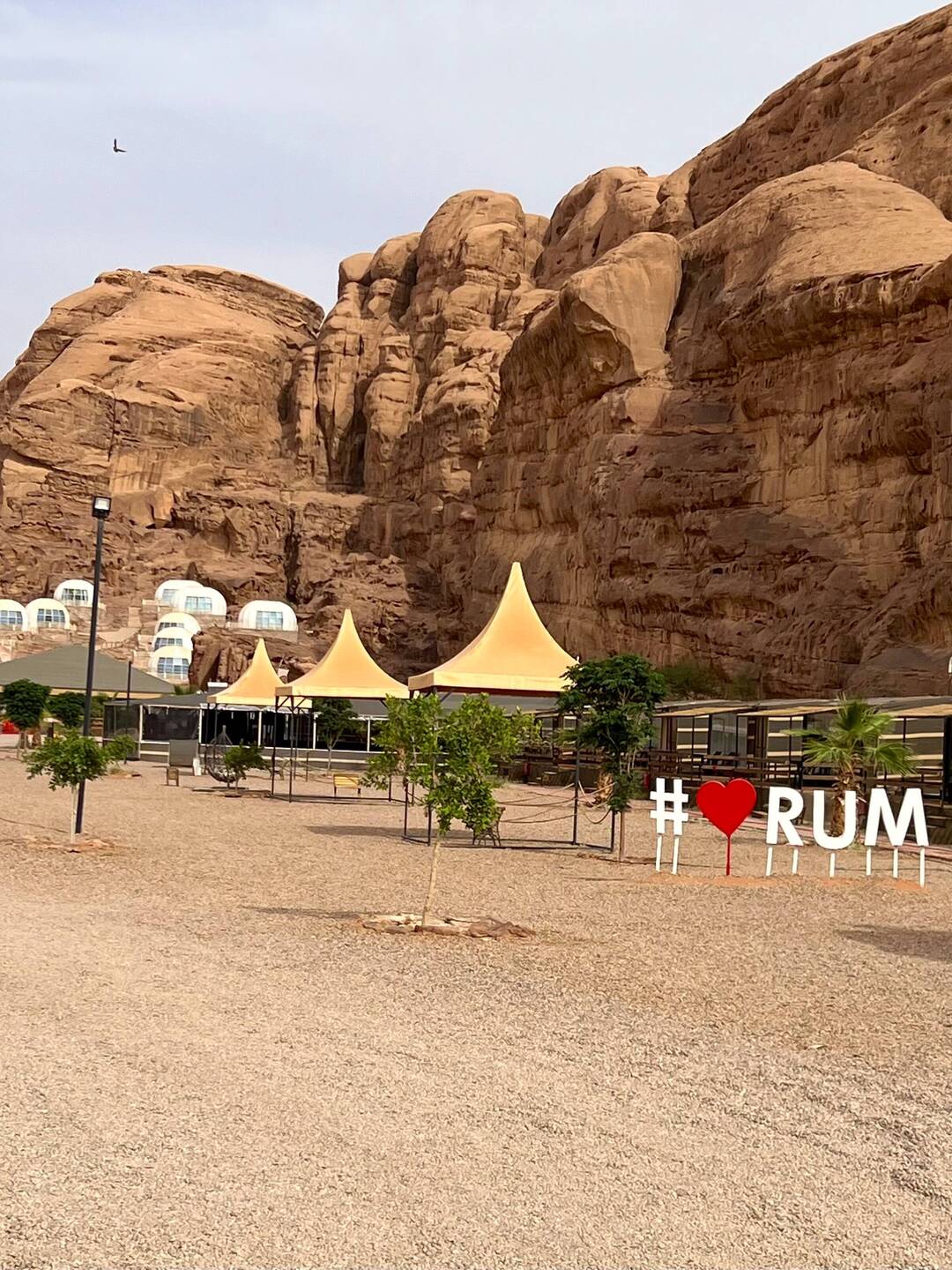 Il nostro accampamento. Tutti ❤️ il Rum