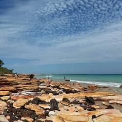 Rocks on the point at Cable Beach