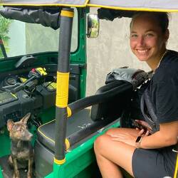 Heutige Fahrt mit einem Gast. Mussten wir aber leider in Hiriketiya lassen