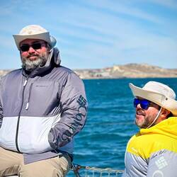 Bundled in thin layers, the wind chill and foggy air prove quite chilly