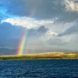 Und dann wieder ein Regenbogen nach dem nächsten Wolkenbruch