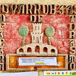 Schild der Touri- Information