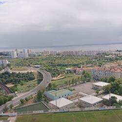 View from 18th floor at our hotel room