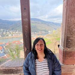Inside one of the watch towers to watch for enemies on the Neckar river.